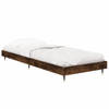 vidaXL Bedframe bewerkt hout gerookt eikenkleurig 75x190 cm