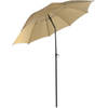 Strand parasol S Ø160cm taupe.