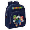 Schoolrugzak Super Mario Marineblauw 28 x 34 x 10 cm