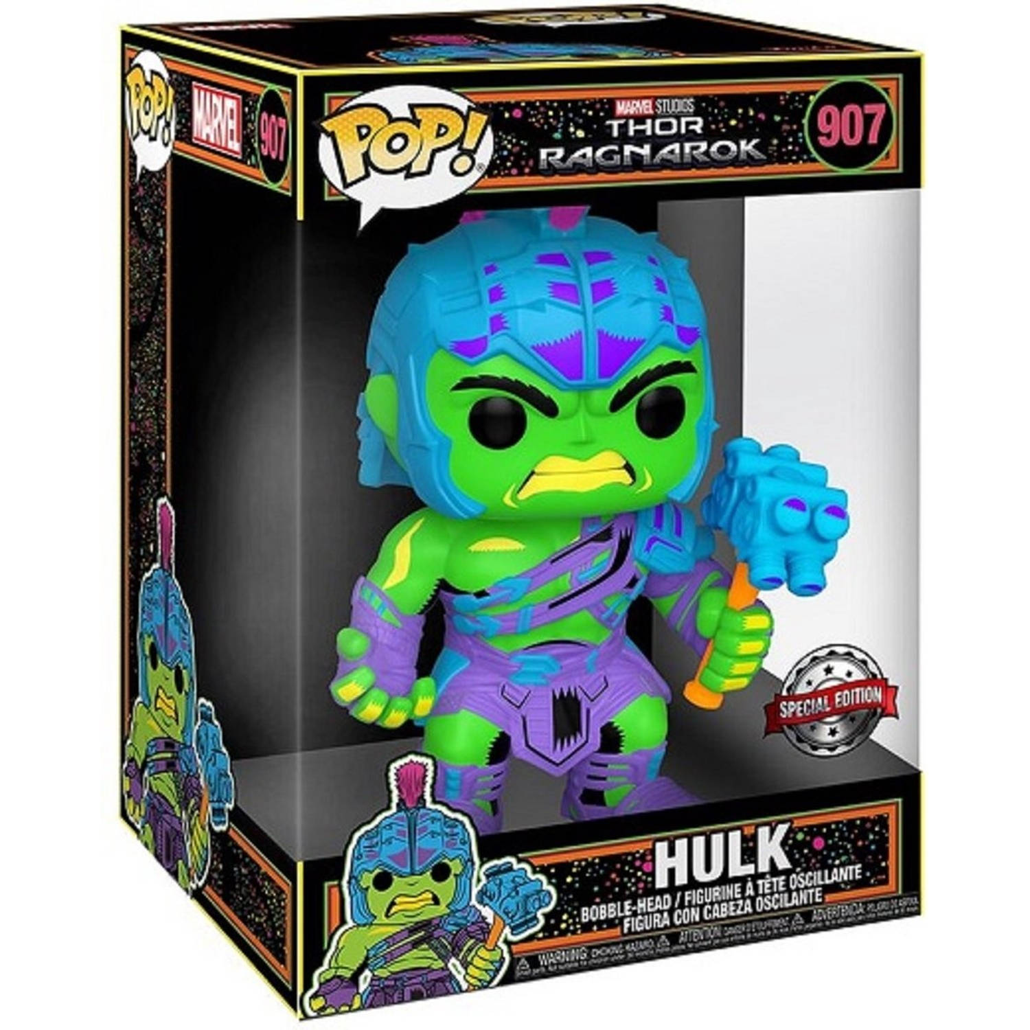 Funko Pop! Jumbo: Marvel Blacklight - Hulk - US Exclusive