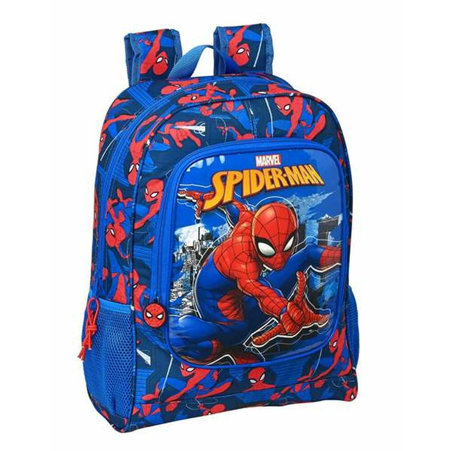 Schoolrugzak Spiderman Great power Rood Blauw (32 x 42 x 14 cm)