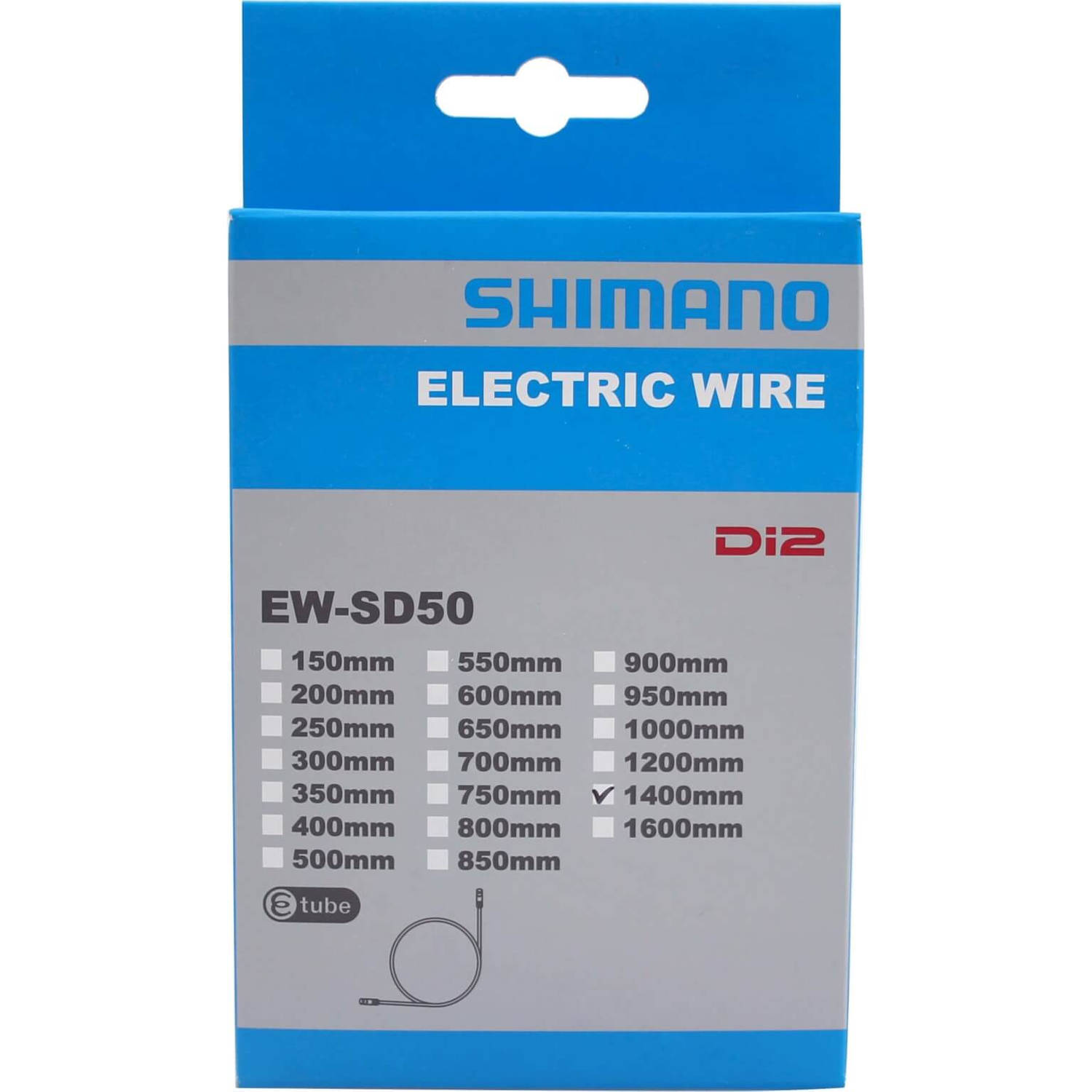 Shimano Elektrische Kabel 1400mm Zwart