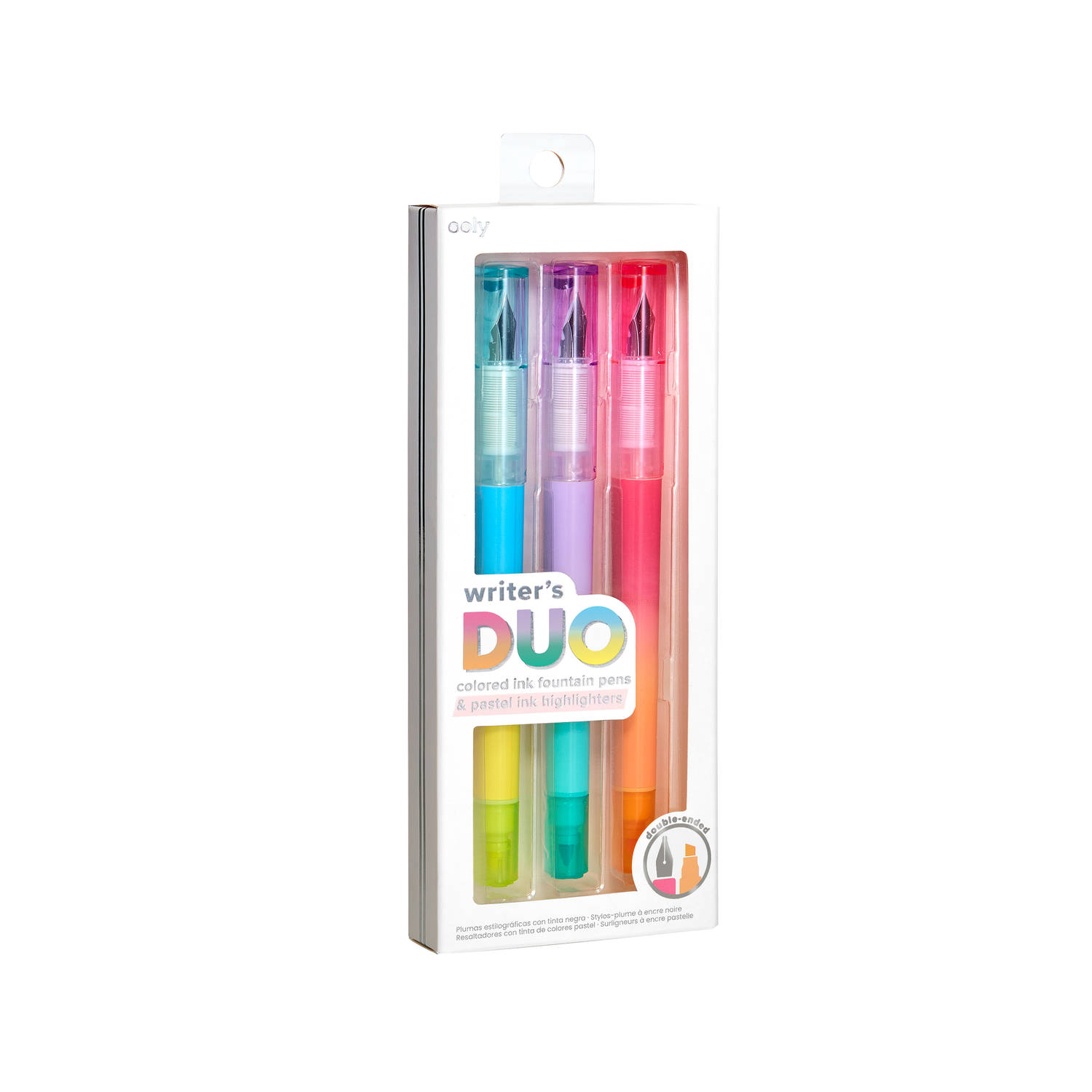 Ooly Writer's Duo 2 in 1 Fountain Pens + Highlighters
