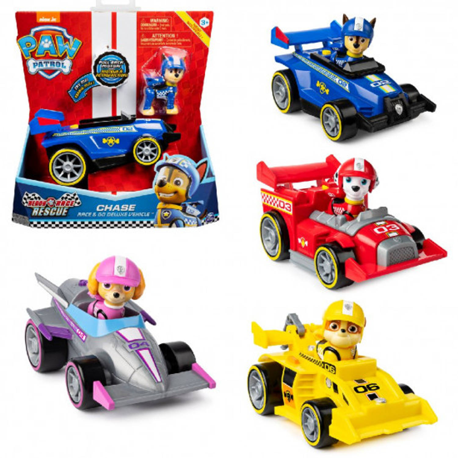 Paw Patrol Race Rescue Themed Vehicles
