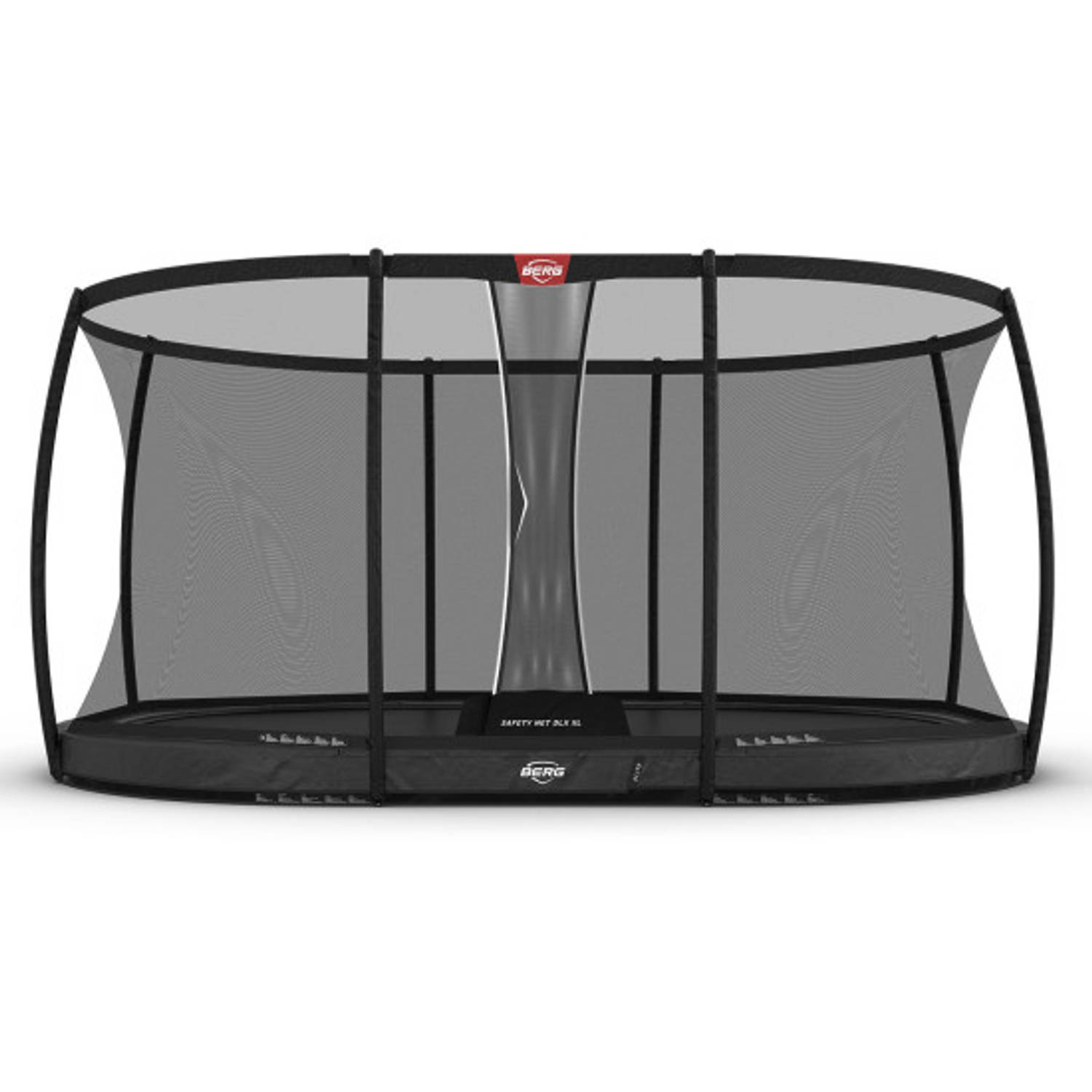 BERG Trampoline Grand Elite met Veiligheidsnet - Safetynet Deluxe XL - InGround - 520 x 350 cm - Grijs