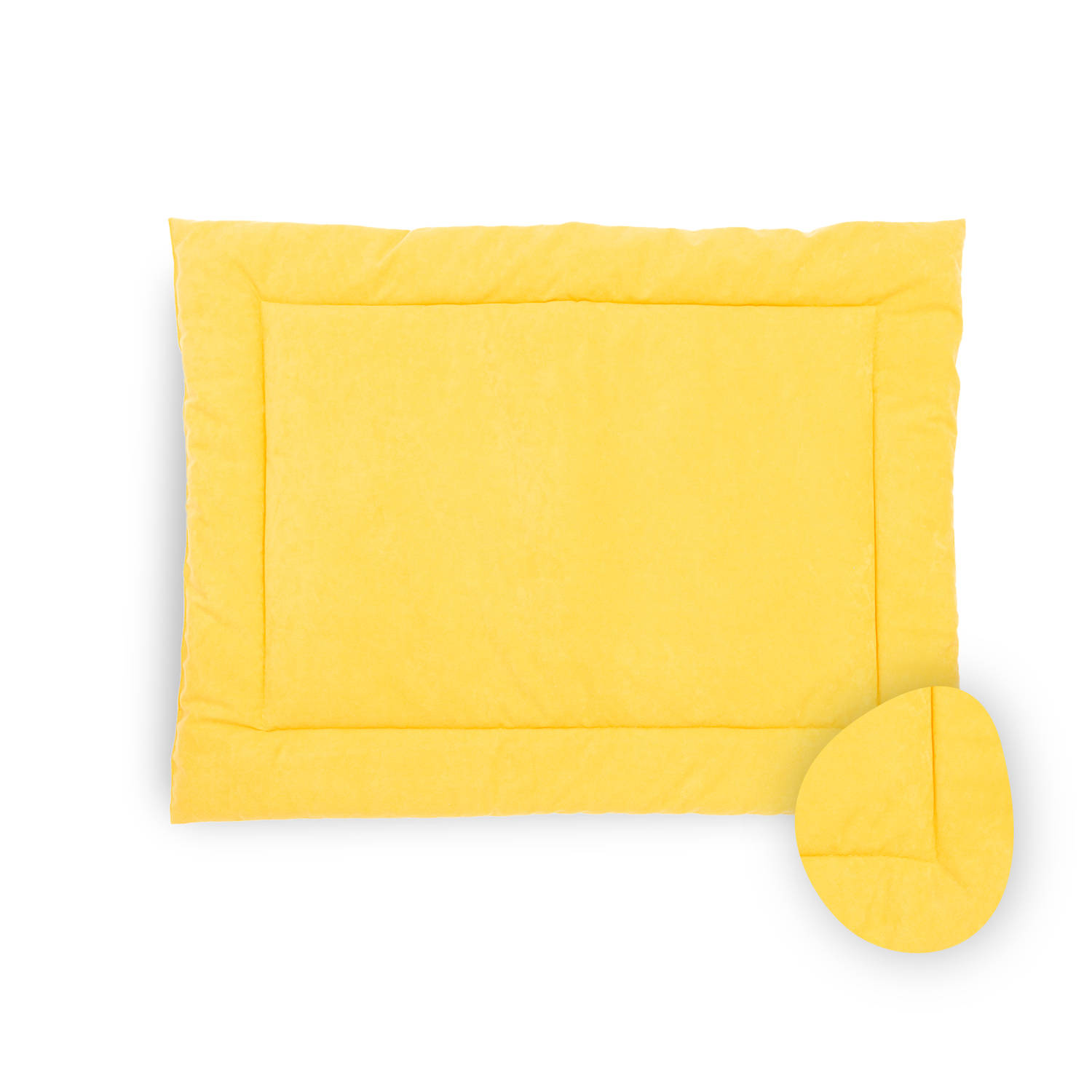 LILLA24 boxkleed 75x95 cm - Oker geel - Baby speelkleed - Baby speelmat - Parklegger