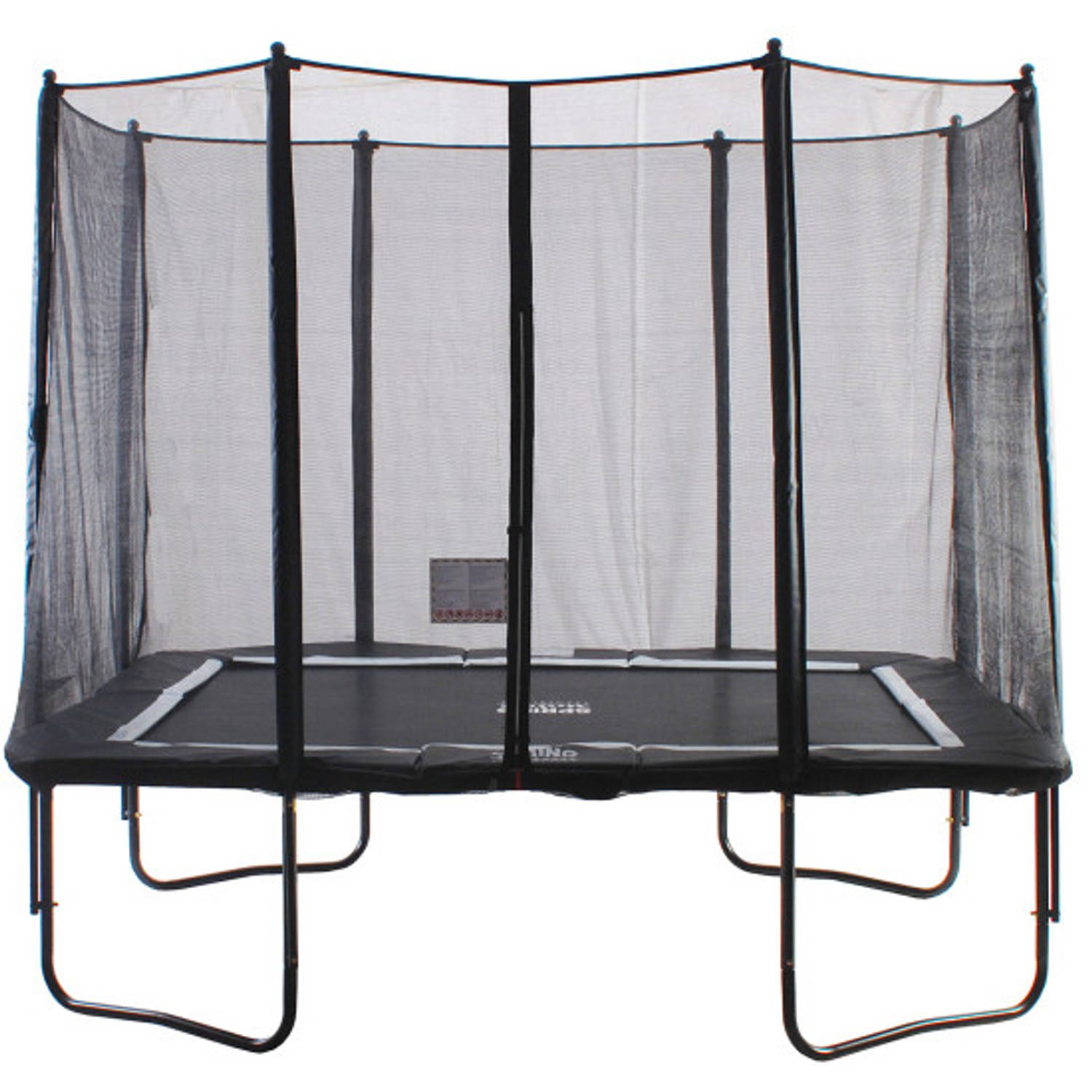 SPRING Trampoline met Veiligheidsnet 300 cm x 230 cm (8x10ft) Zwart