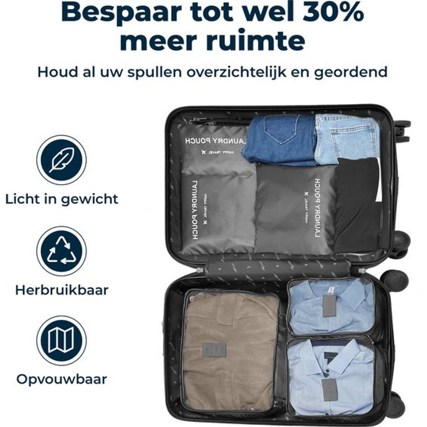 6 Pcs travel Organizer Opbergzakken Koffer Verpakking Set Opslag Gevallen  Draagbare Bagage Organisator Kleding Schoen Tidy Pouch
