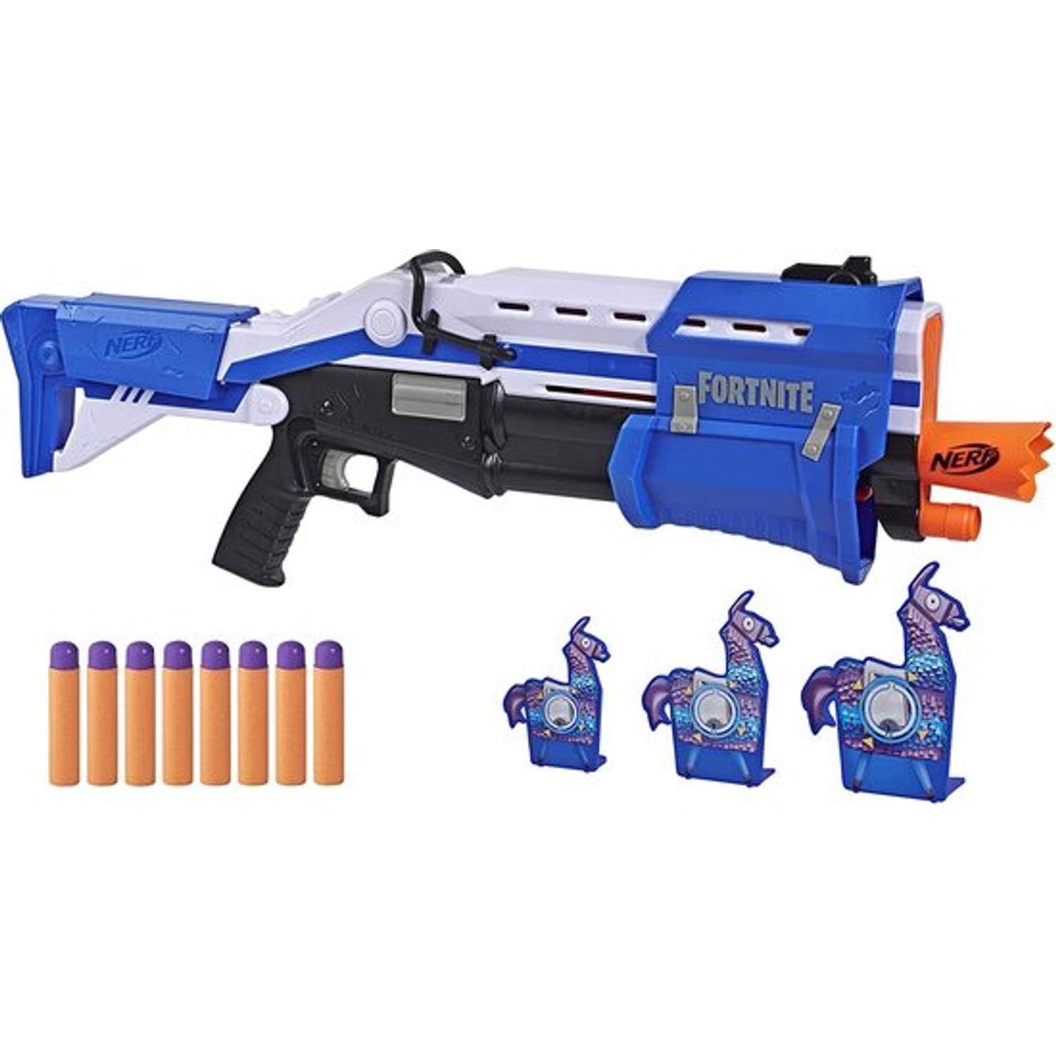Nerf - Fortnite TS - Blaster - Blauw - Met Lama Targets - Special Edition