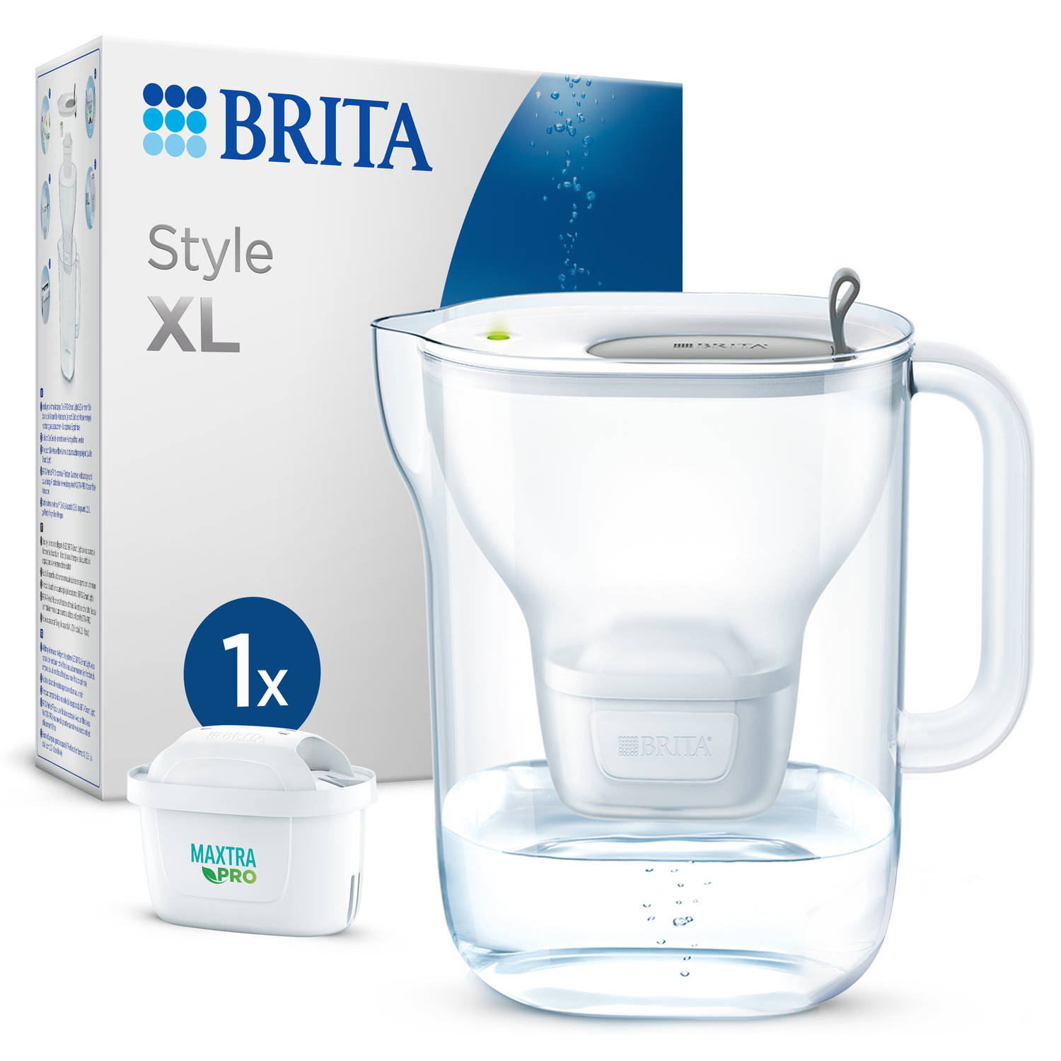 BRITA - Waterfilterkan - Style XL - Inclusief 1 MAXTRA PRO ALL-IN-ONE - Grijs - 3,5L