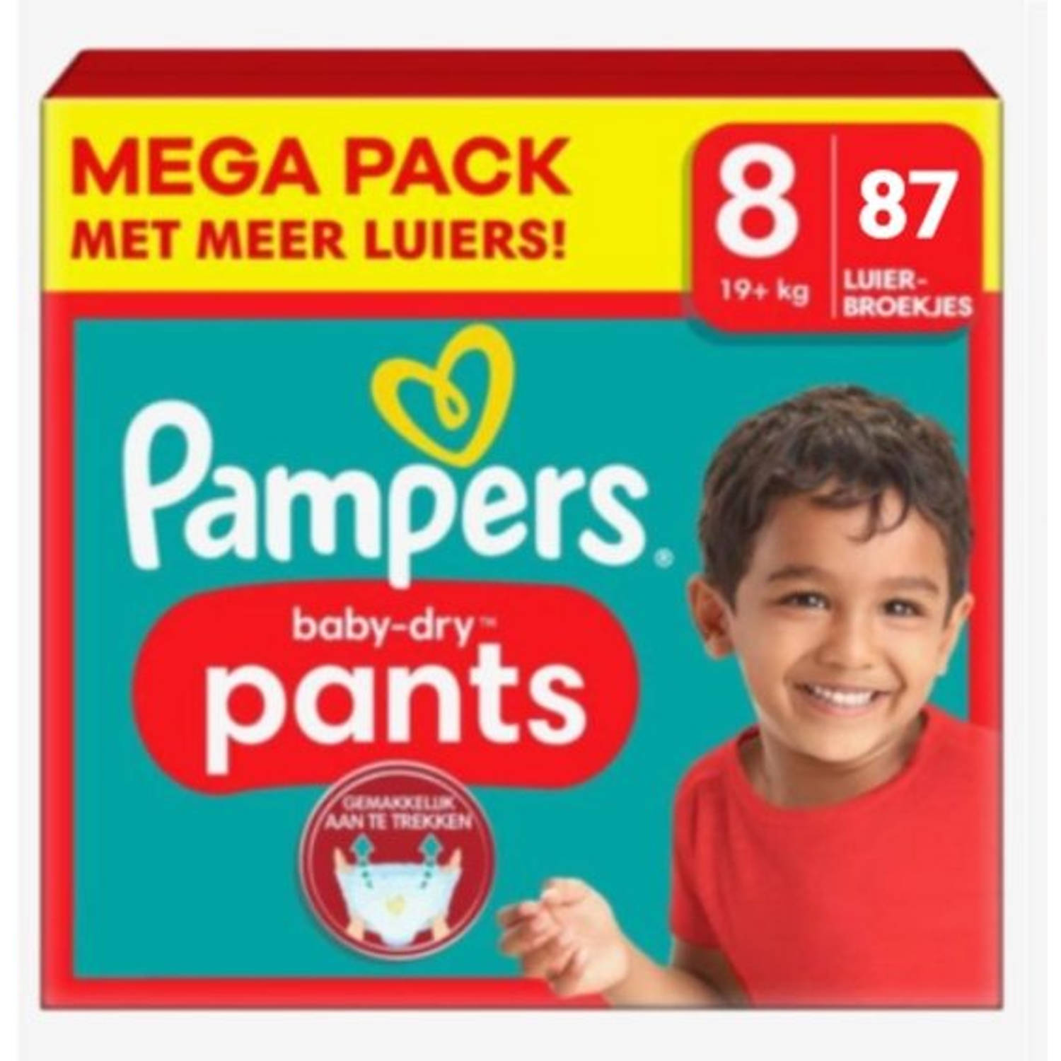 Pampers Baby-Dry Broek Luiers (pants) Maat 8, 87 Luiers (3x29 luiers), 19kg+