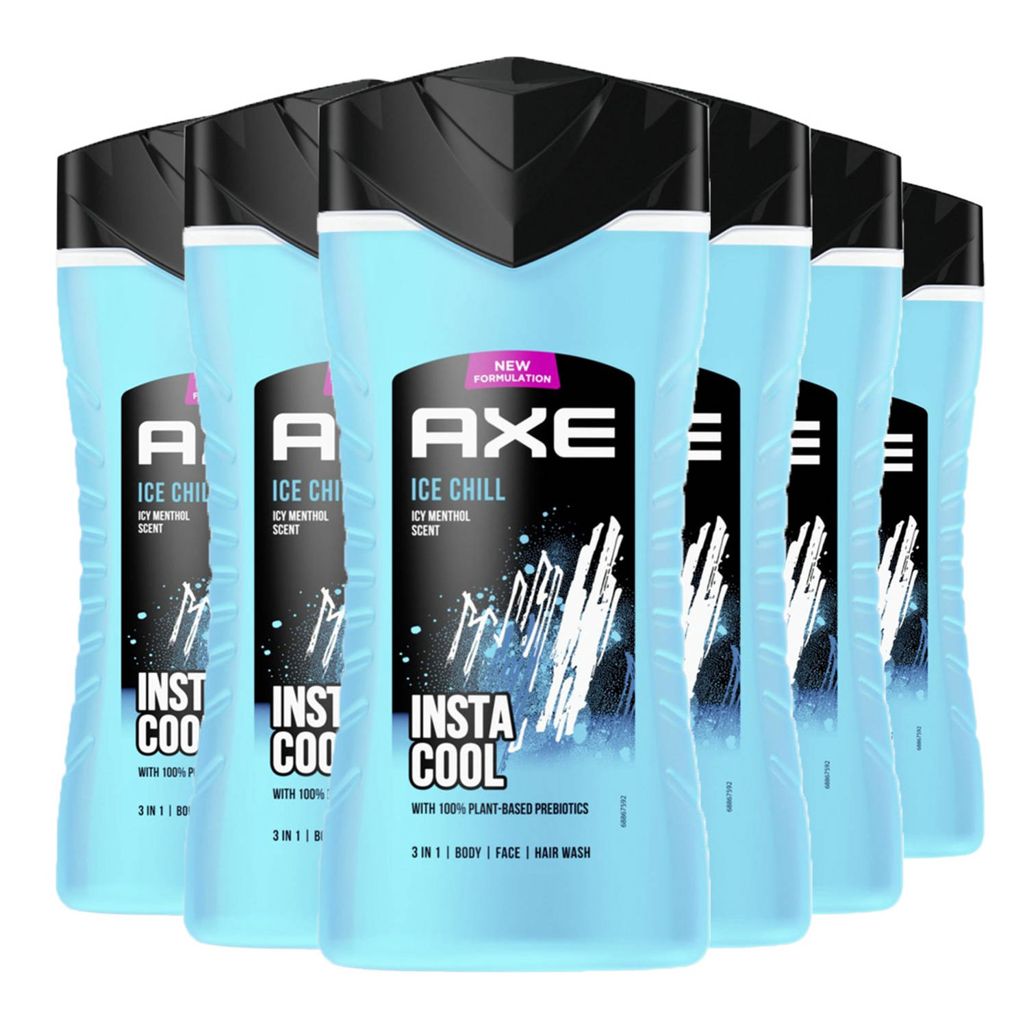 6x Axe Showergel Ice Chill 400 ml