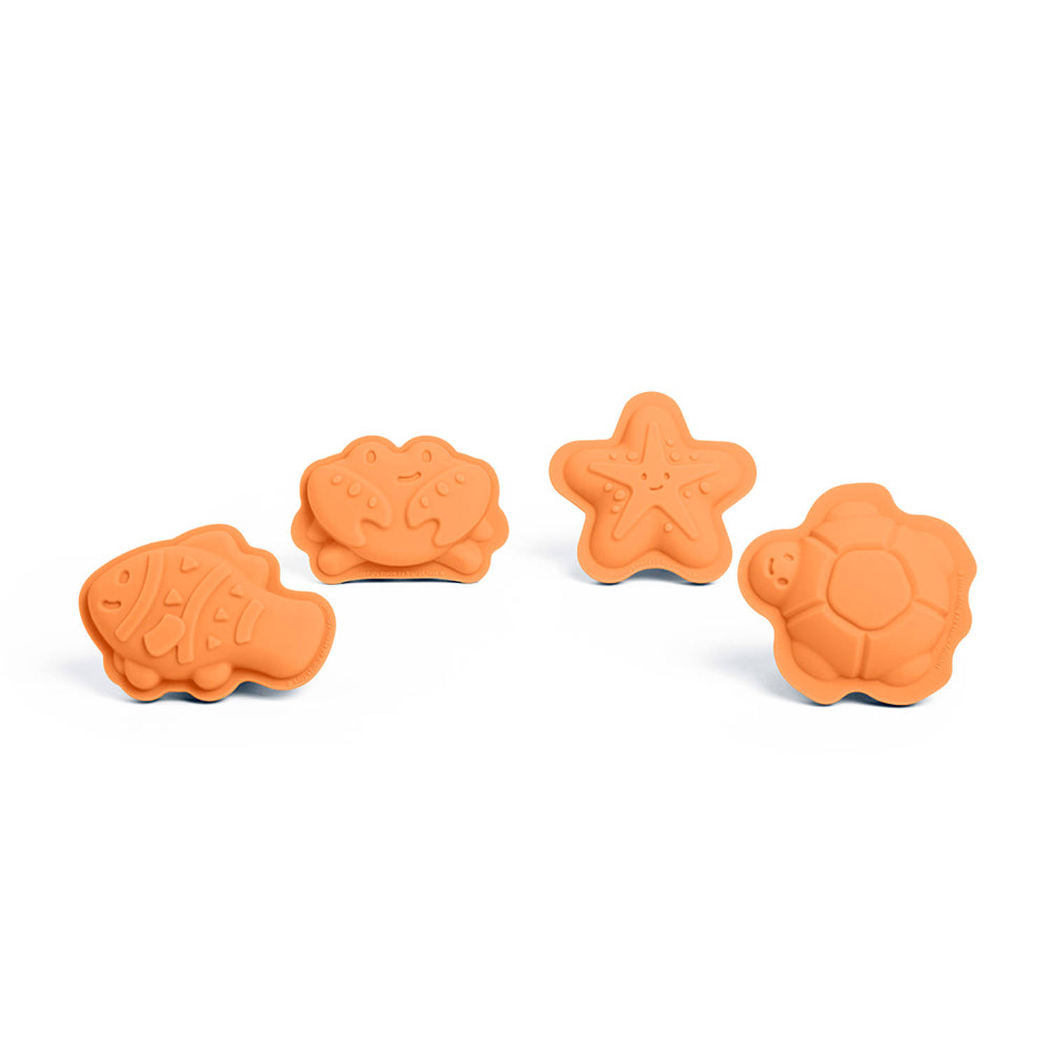 Bigjigs Apricot Orange Character Sand Moulds