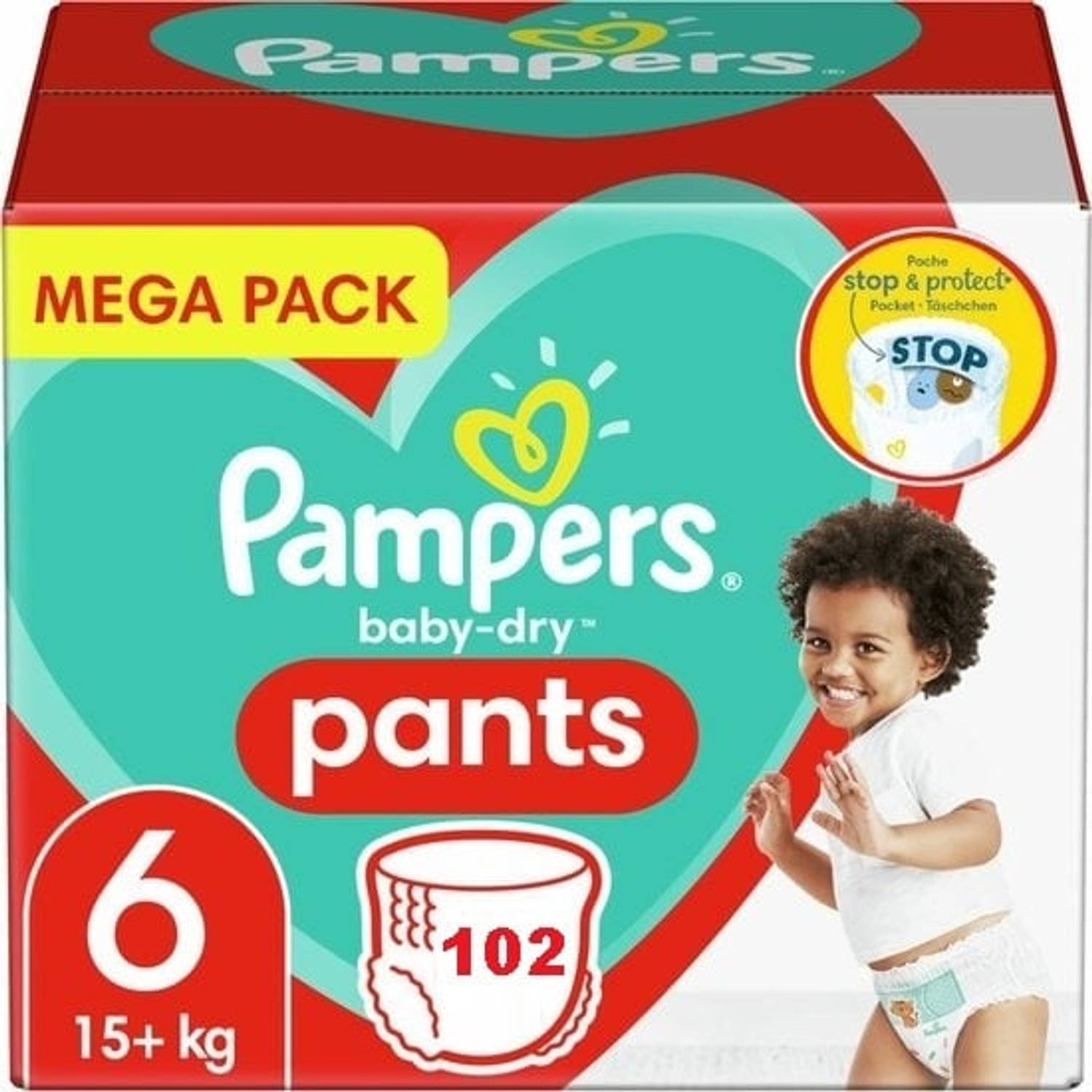 Pampers - Baby Dry Pants - Maat 6 - Megapack - 102 luierbroekjes - 9/15 KG