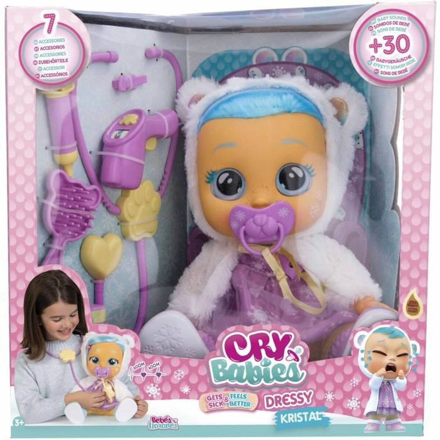 Babypop met Accessoires IMC Toys Cry Babies
