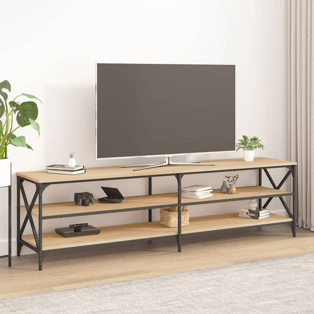 vidaXL Tv-meubel 180x40x50 cm bewerkt hout sonoma eikenkleurig