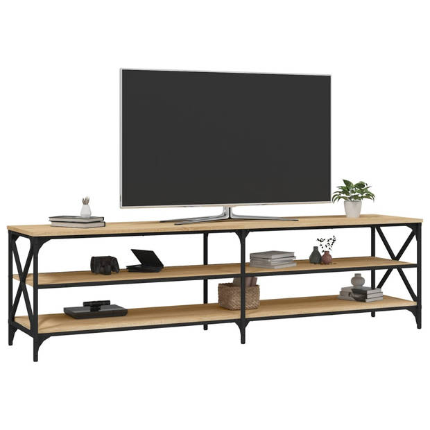 vidaXL Tv-meubel 180x40x50 cm bewerkt hout sonoma eikenkleurig