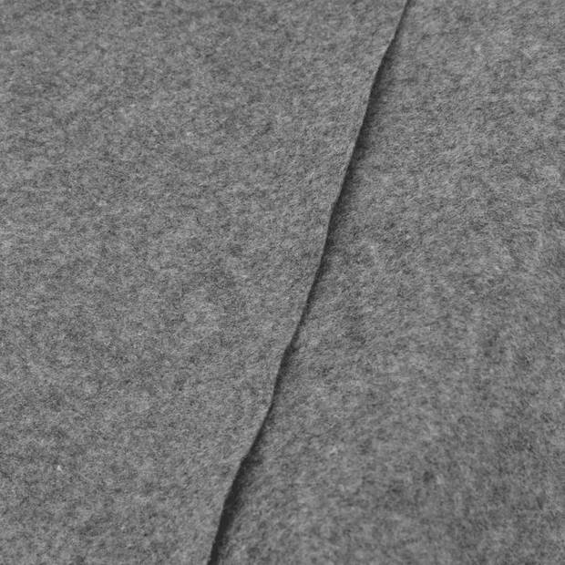 vidaXL Zwembadgrondzeil Ø306 cm polyester geotextiel lichtgrijs