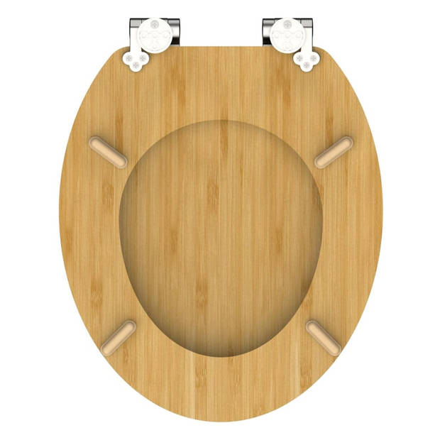 SCHÜTTE Toiletbril met soft-close NATURAL BAMBOO