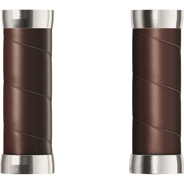 Handvatten Slender Leather grips 100mm a brown