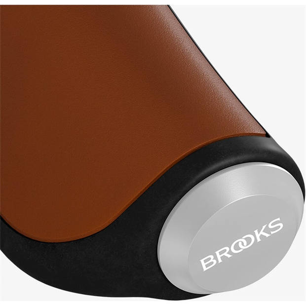 Brooks Handvatten Ergonomic Leather grip 100/130mm honey