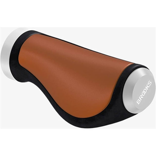 Brooks Handvatten Ergonomic Leather grip 100/130mm honey