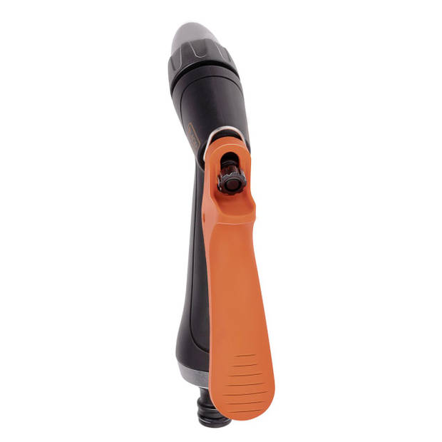 BLACK+DECKER Verstelbaar Spuitpistool - Sproeikop voor Tuinslang - Aanpasbare Waterstroom - Zwart/Oranje