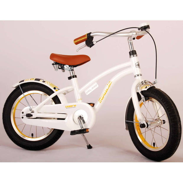 Volare Miracle Kinderfiets - Meisjes - 14 inch - Wit - Prime Collection