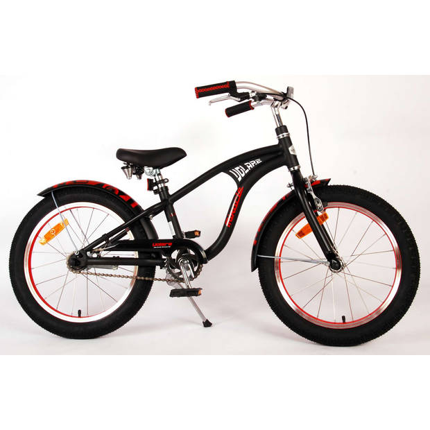 Volare Miracle Cruiser Kinderfiets - Jongens - 18 inch - Mat Zwart - Prime Collection