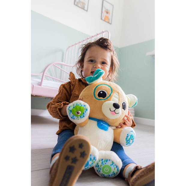 VTech knuffel Mijn Interactieve Puppy pluche bruin/turquoise