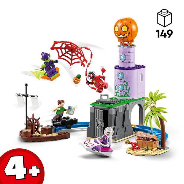 10790 LEGO Super Heroes Marvel Spiderman Team Spidey bij de vuurtoren van Green Goblin