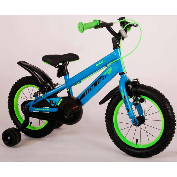 Volare Rocky Kinderfiets - Jongens - 14 inch - Groen - Twee handremmen