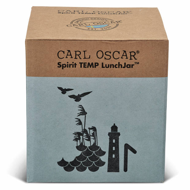 Carl Oscar Spirit Thermosbeker - Blauw - 0,5L - Met Bestek