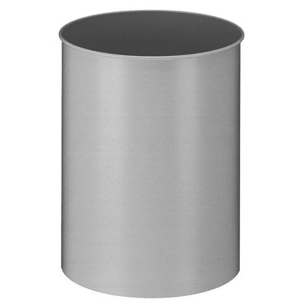 V-part - Ronde papierbak 30 ltr - Steel - aluminium