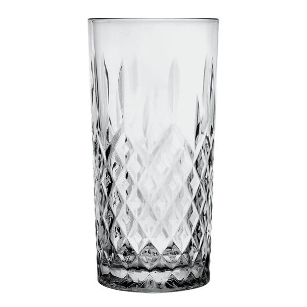 HAES DECO - Waterglas, Drinkglas set van 4 glazen - inhoud glas 300 ml / Ø 7x15 cm