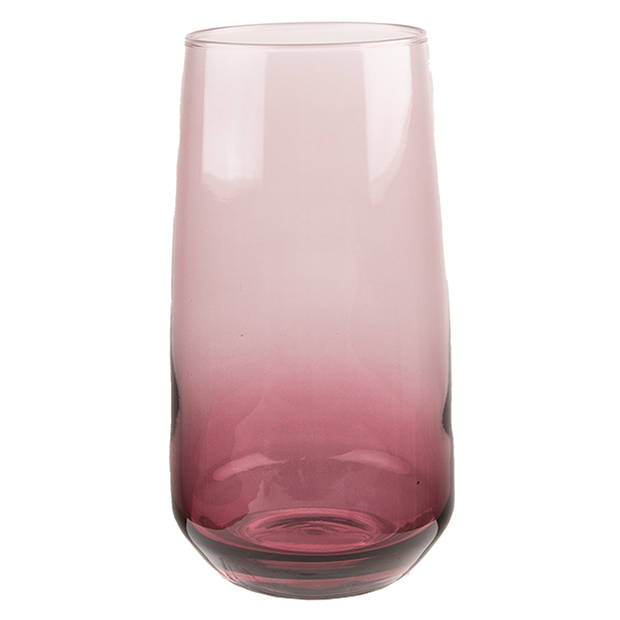 HAES DECO - Waterglas, Drinkglas set van 4 glazen - inhoud glas 430 ml / Ø 6x14 cm