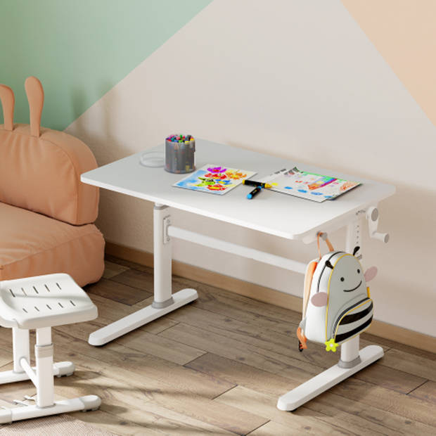 Kinderbureau tekentafel - ergonomisch in hoogte verstelbaar - schooltafel