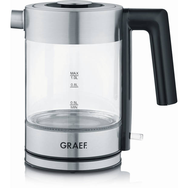 Graef waterkoker glas - 1 l - ledverlichting