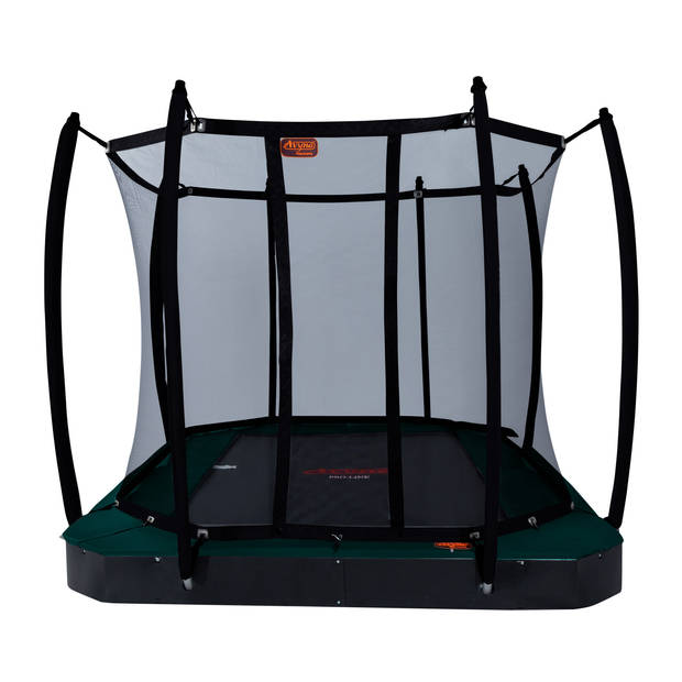 Avyna Pro-Line Flatlevel Trampoline met Veiligheidsnet 305 x 225 cm (223) - Groen