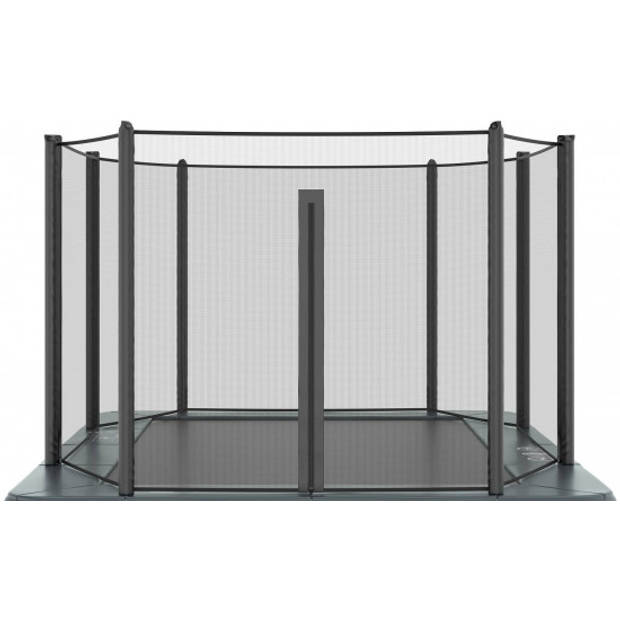 Veiligheidsnet Trampoline Akrobat - Geschikt voor Primus en Orbit - 430 x 305 cm - Rechthoek - Set Volledig - Zwart