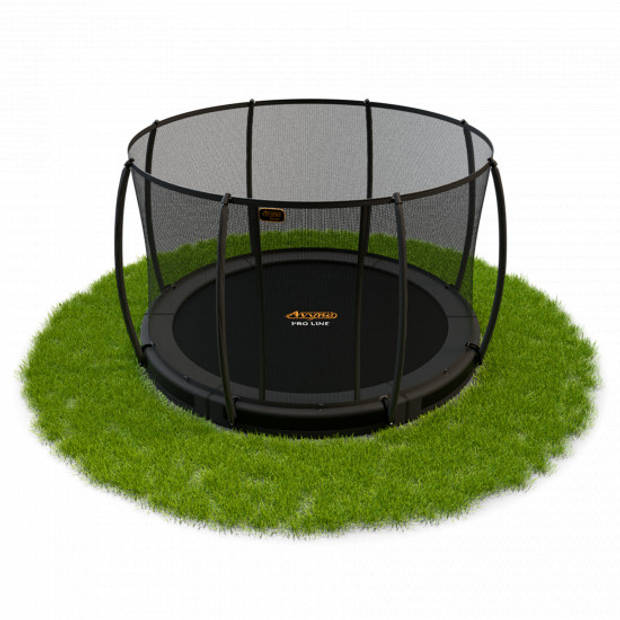 Avyna Trampoline Inground met Veiligheidsnet Pro-Line - ø 430 cm - (14ft) - HD Plus Beschermrand - Grijs