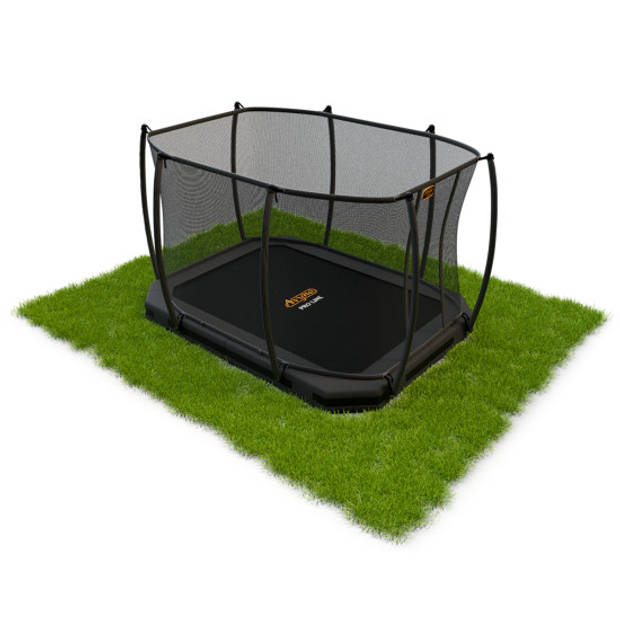 Avyna Trampoline Inground met Veiligheidsnet Pro-Line - 275 x 190 cm (213) - HD Plus Beschermrand - Grijs