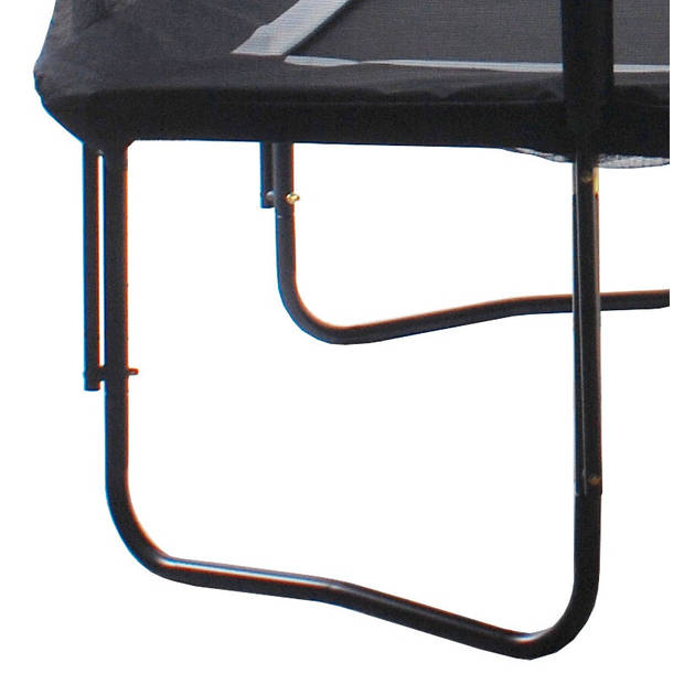 SPRING Trampoline met Veiligheidsnet 283 x 190 cm (9x6,5ft) - Zwart
