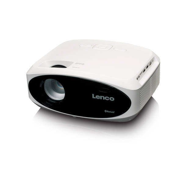 Lenco Full HD beamer,helder en scherp met 250 Lumens,510cm Projectie Wit