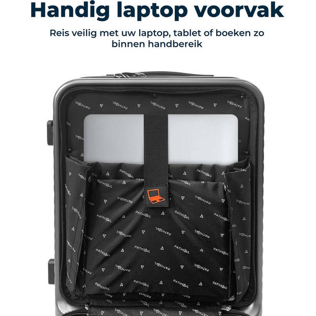 Pathsail® Handbagage Koffer 35 L - Dubbel TSA Slot - YKK Ritsen - 55 cm