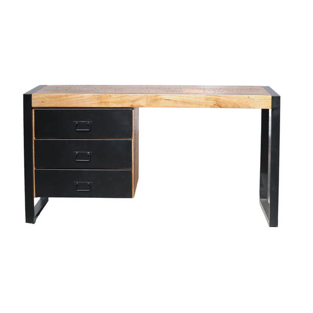 Bureau Noah 145cm industrieel duurzaam massief mangohout