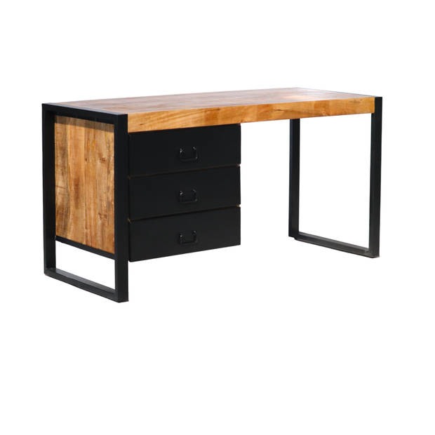 Bureau Noah 145cm industrieel duurzaam massief mangohout