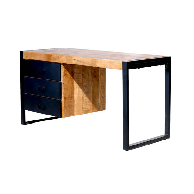 Bureau Noah 145cm industrieel duurzaam massief mangohout