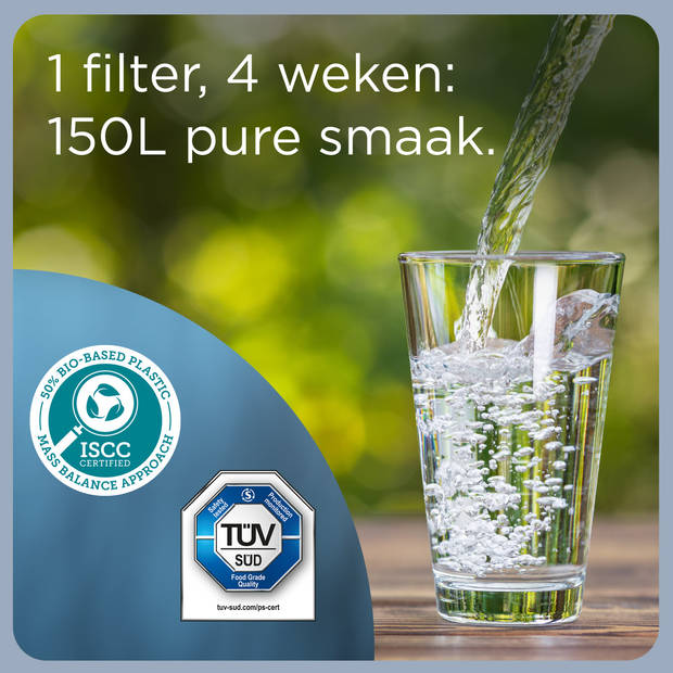 BRITA Marella Waterfilterkan 2,4L - Grijs - Inclusief 1 MAXTRA PRO Waterfilter - BPA-vrij, Duurzaam verpakt