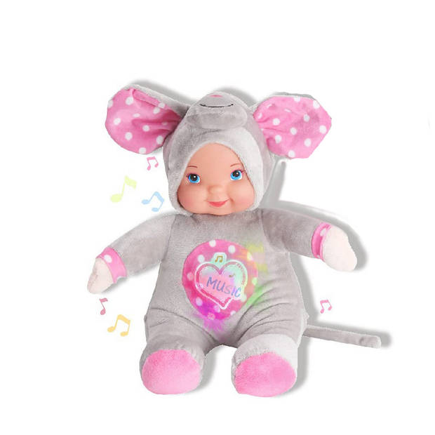 Babypop Reig Muzikale Knuffel 35 cm Olifant